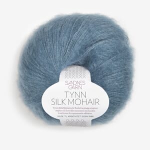 Tynn Silk Mohair 6552 Isblå. Utgått farge!