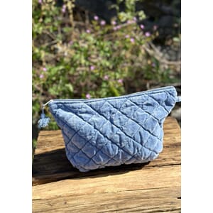 Prosjektmappe i velur, farge Moonlight blue