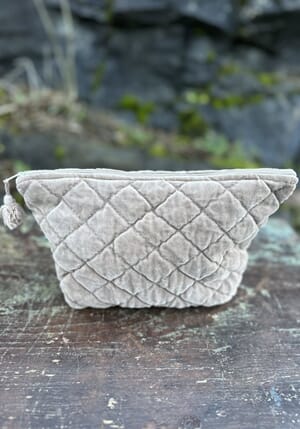 Prosjektmappe i velur, farge Latte