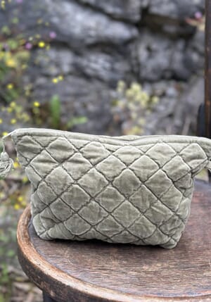 Prosjektmappe i velur, farge Olivo