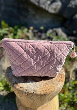 Prosjektmappe i velur, farge Rosebud