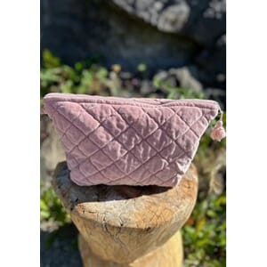 Prosjektmappe i velur, farge Rosebud