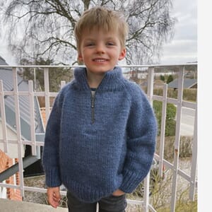 Zipper Sweater Junior oppskrift