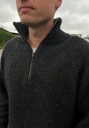 Zipper Sweater Light Man