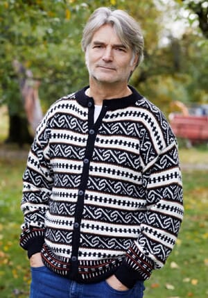 Nordlandskofte til herre  |  Ull superwash