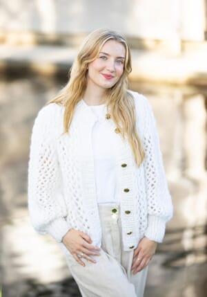 Bonnie cardigan  | Børstet alpakka