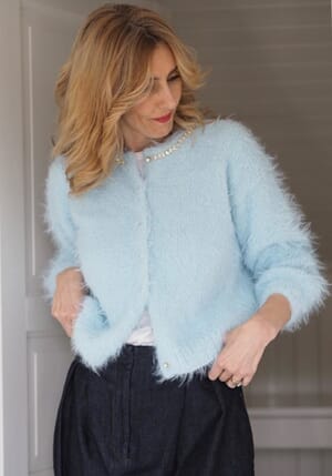 Fuzzy cardigan