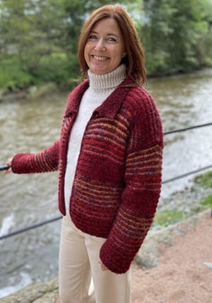 Den magiske jakken  | Vinrød