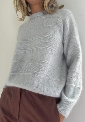 Porcelain Damask Sweater
