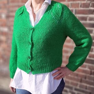 Chunky Dahlia Cardigan v-neck strikkepakke