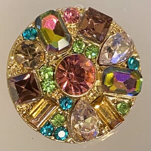 Flerfarget strassknapp 20mm