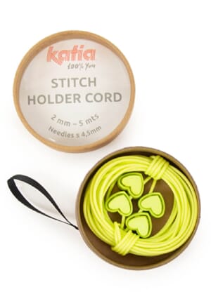 Sett med grønn maskevaier, 2 mm + 4 hjerteklemmer