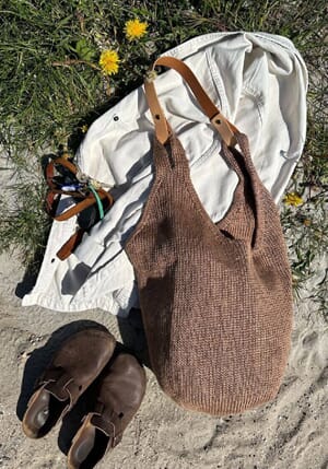 For til bag med rund bunn, 80 cm, største French Market Bag