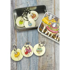 Maskemarkører - 6 stk i eske med motiv Sheep in sweaters